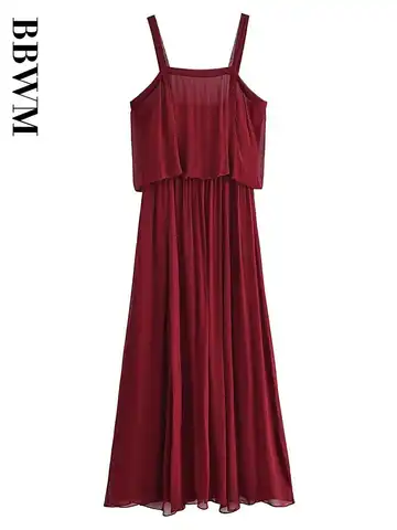 2023 Long Dress Women Solid Strap Maxi Dress Woman Summer Vintage Backless Dresses Chic Female Birthday Evening Dress