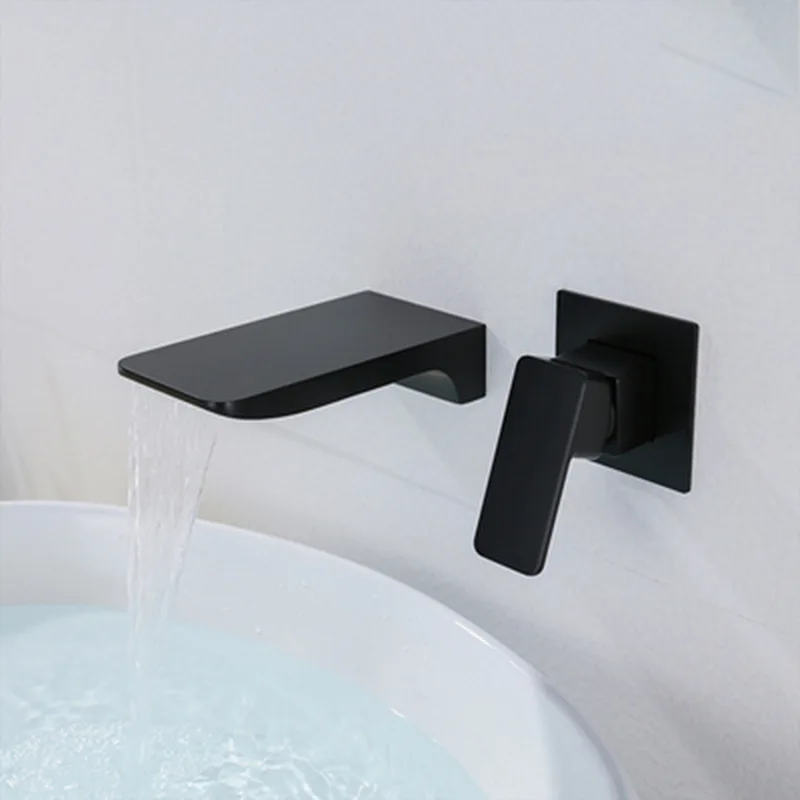 

Waterfall Basin Faucet Bathroom Sink Faucet Washbasin Faucet,Hot Cold Mixer Crane,Concealed Installation,With Control Box