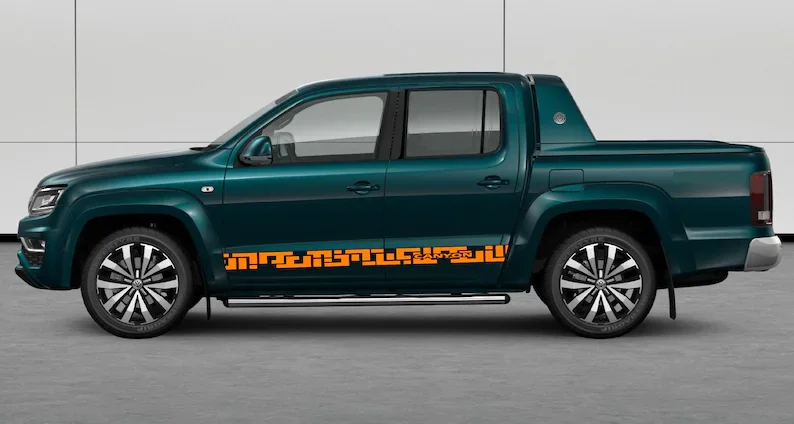 

Side door vinyl decal sticker Compatible with Amarok