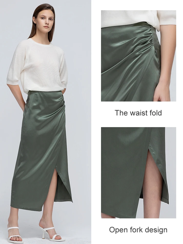 Рисунок 5 - Модная женская Однотонная юбка ZEAMOD 2023 из крепа