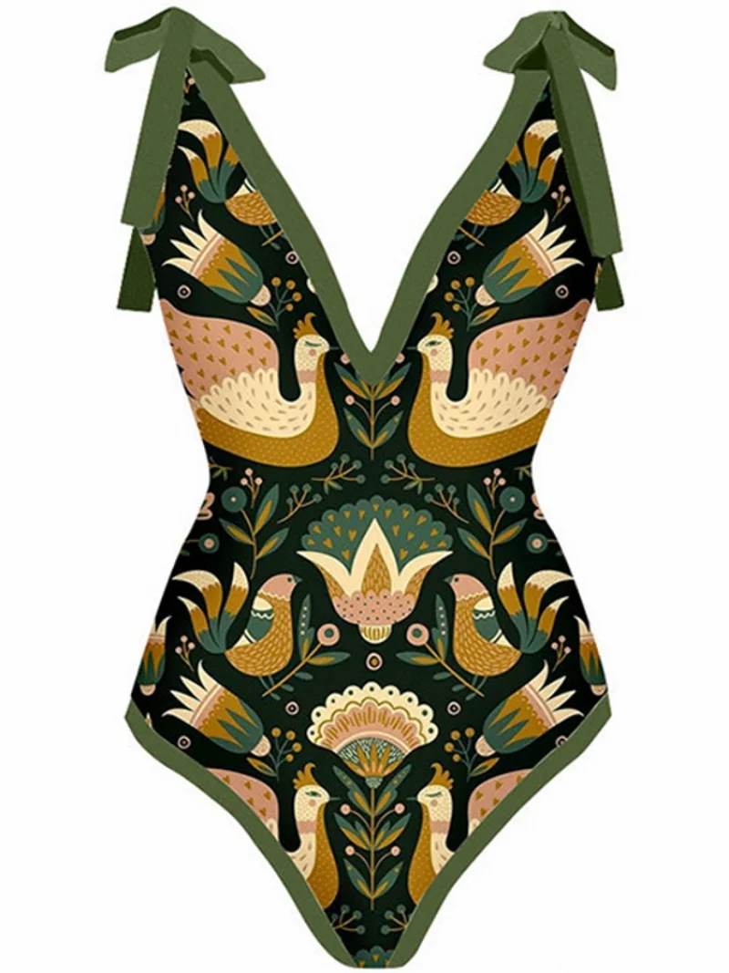 Vintage Women Two Piece Swimsuit Designer Bathing Suit Beach Dress Cover Up Luxury Swimwear Surf Wear Summer Beachwear