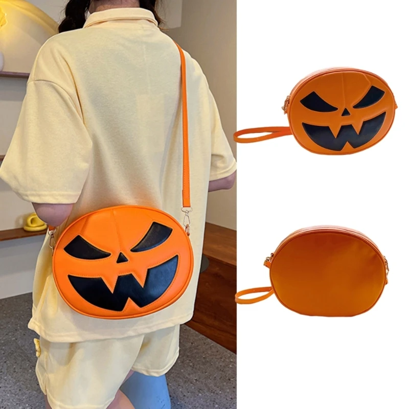 

Halloween Pumpkin Crossbody Purse Phone Wallet Purse for Halloween Party
