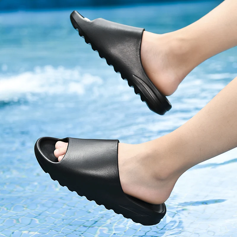 

Zapatillas de suela gruesa para mujer, zapatos de plataforma con tacón grueso, antideslizantes, para sala de estar y baño