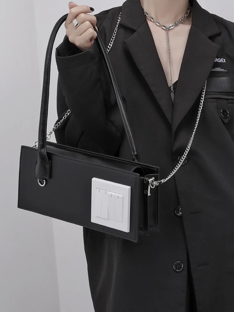 

Women's Chain Portable Hand Bag Underarm Bag Fashion One Shoulder Bags for Ladies New Portable Crossbody Small Square Bag