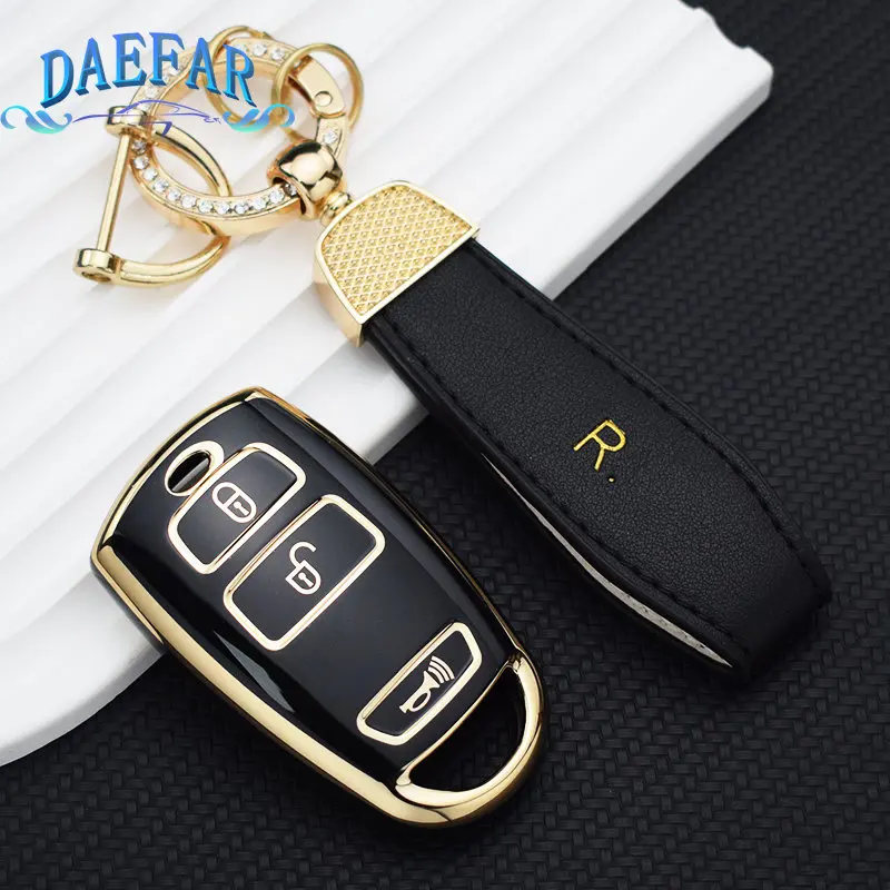 

NEW TPU Car Remote Holder Key Shell Fob for Kia Grand Carnival Sedona Car Key Case Cover Keychain Protector Accessories