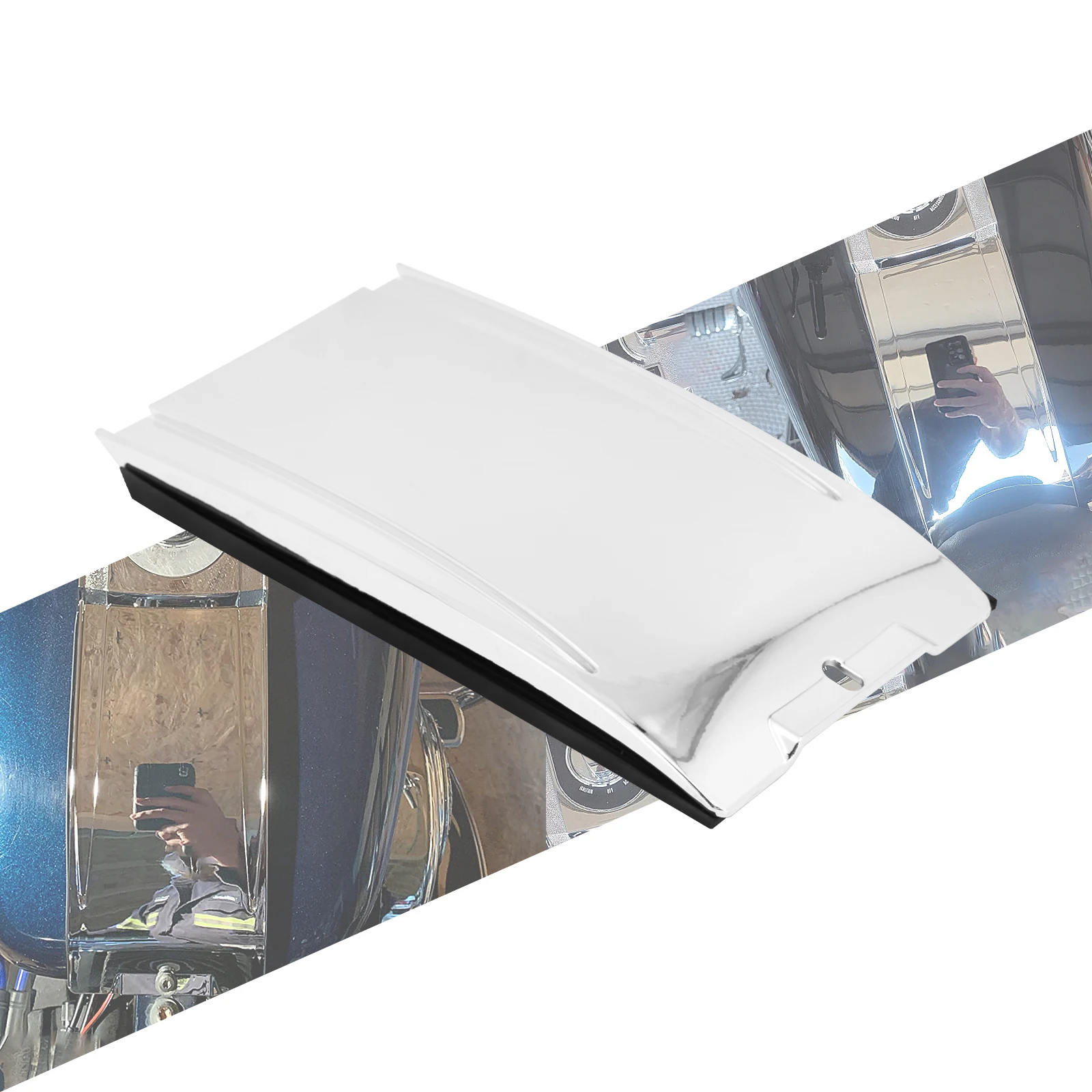 

Удлинитель нижней панели приборной панели мотоцикла, черный хром, ABS для Harley Softail Fat Boy Deluxe Heritage Night Train, стандарт 2000-2017