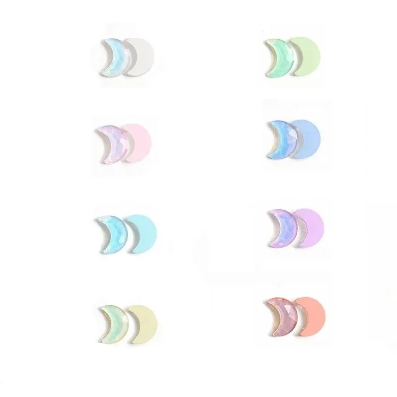 7*10 мм Moon Boutique мокко желе с плоским дном искусство для ногтей искусственное стекло