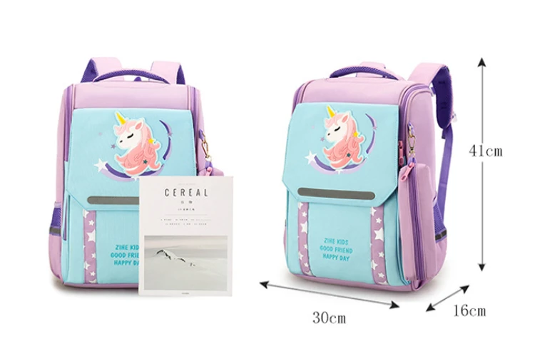 Children Cute Cartoon High-capacity Backpacks New Unicorn Dinosaur Girls Boys Fashion School Bags for Grade 1-3-6 with Pen Bag