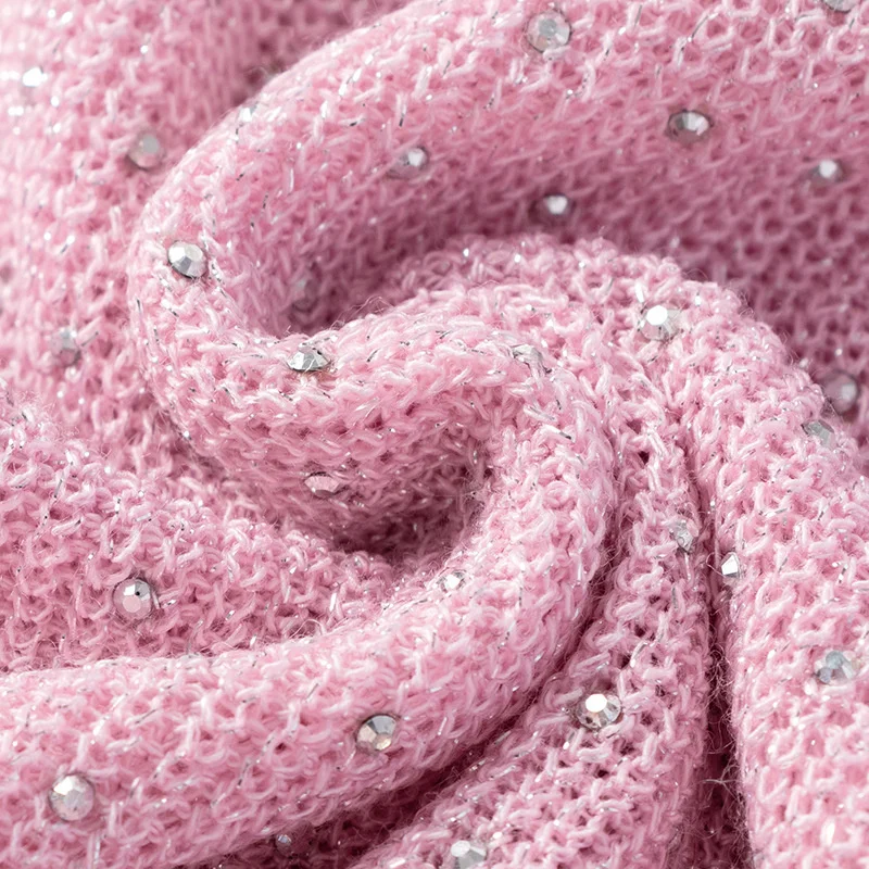 Летний вязаный Топ для женщин модная майка без рукавов Блестящий жилет с