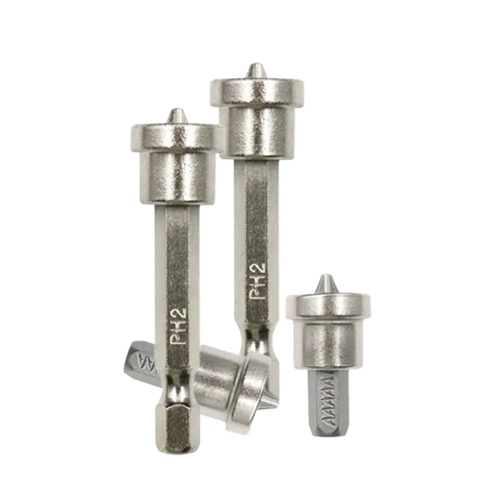 

4Pcs Plasterboard Screws Locating Batch Head Locating Batch Head Screwdriver Bits PH2 Drywall Dimpler Bits Drilling Bits Tools