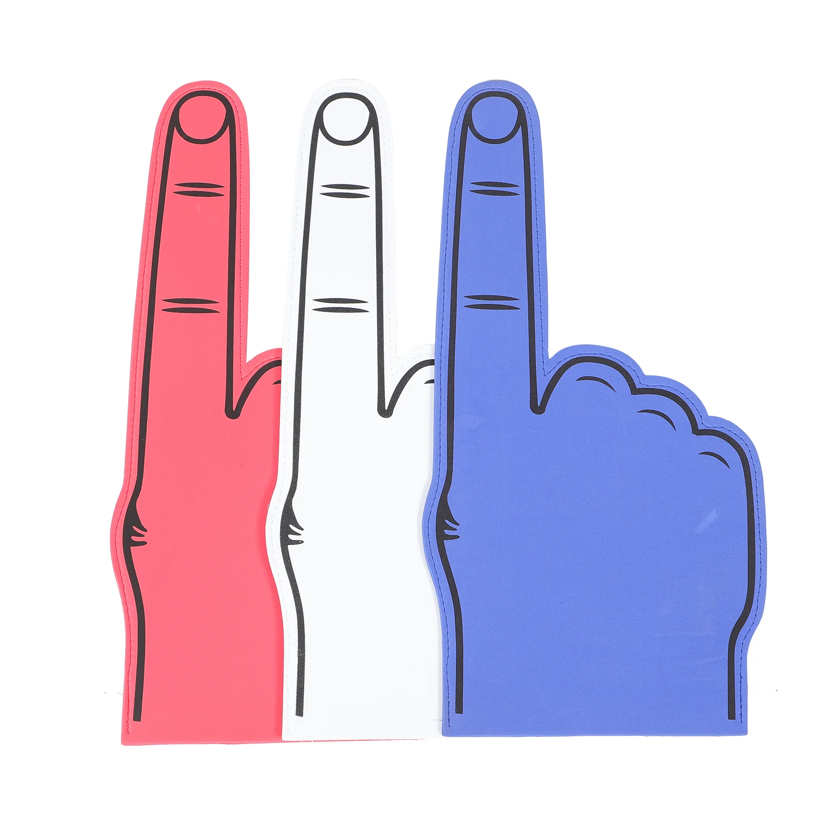 

5 Pcs Eva Palm Foam Finger Gloves Football Fingers Cheering Props Sponge Sports Spirit Items Cheerleading Stuff Sporting Events