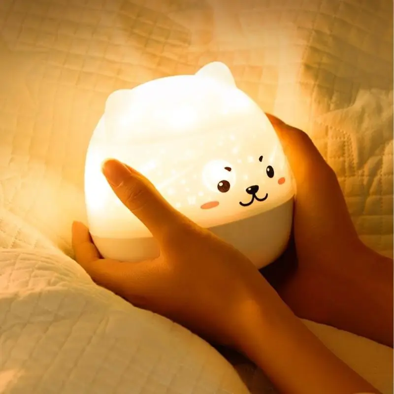 

Аниме-лампа; Ночник; Красочный музыкальный светодиодный ночник; Для детей; USB-зарядка/поворотный/Поющий проектный светильник; Для спальни Ве...