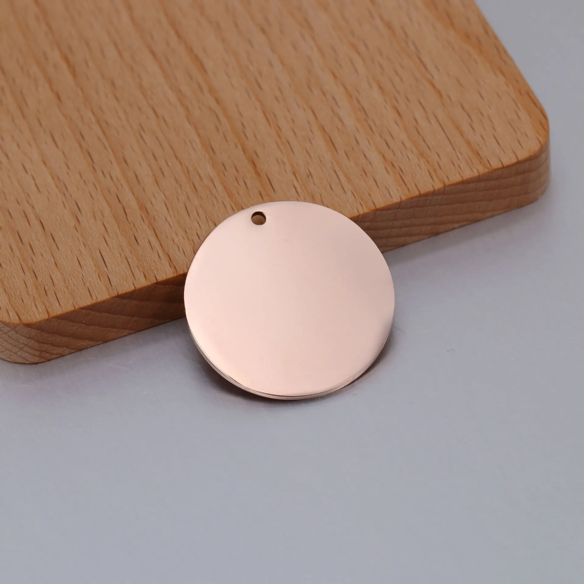 5PCS/Lot 6-30mm Stainless Steel Charms Round Stamping Blanks Dog Tag Pendants For DIY Necklaces Bracelet Jewelry Making Findings