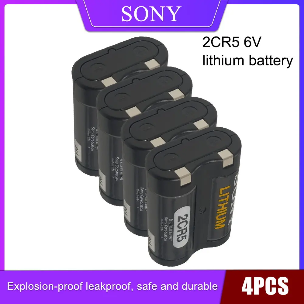 

4PCS 2CR5 SONY Camera Photo Flash Film Rangefinder Battery RL2CR5 6V Lithium Battery for power-plus made in Japan