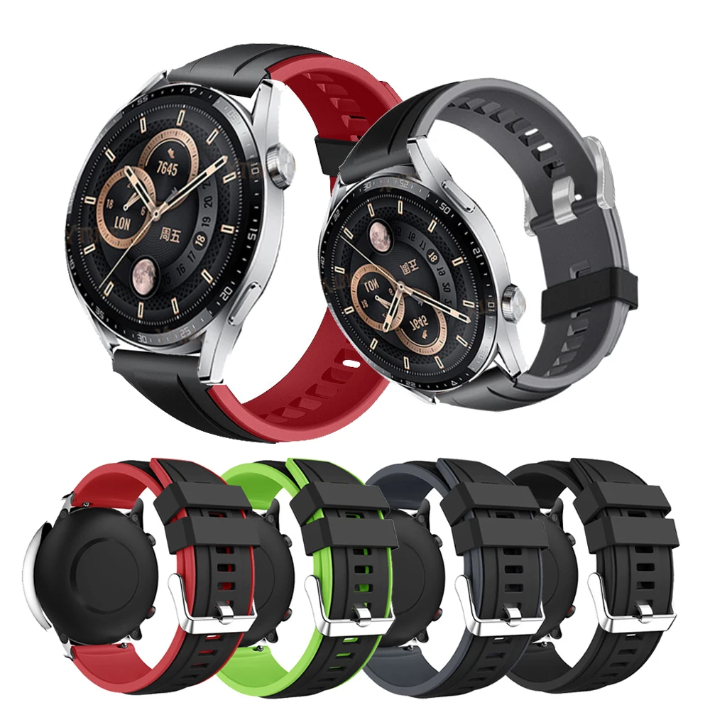 

Ремешок для наручных часов Huawei GT 2 3 Pro 46 мм, спортивный браслет для смарт-часов Xiaomi MI Watch S1 Active, Pro и Color 2, 22 мм