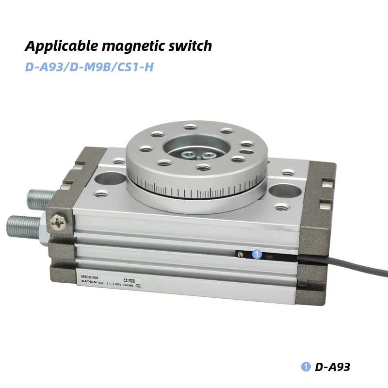 Тип SMC Поворотный регулируемый пневматический цилиндр 0-190 градусов MSQB10A MSQB20A MSQB30A