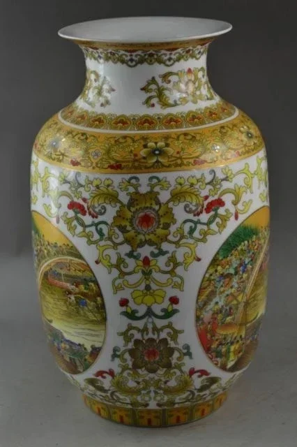 Китайская 9 5-дюймовая ручная работа фарфоровая живопись 11 века больший город