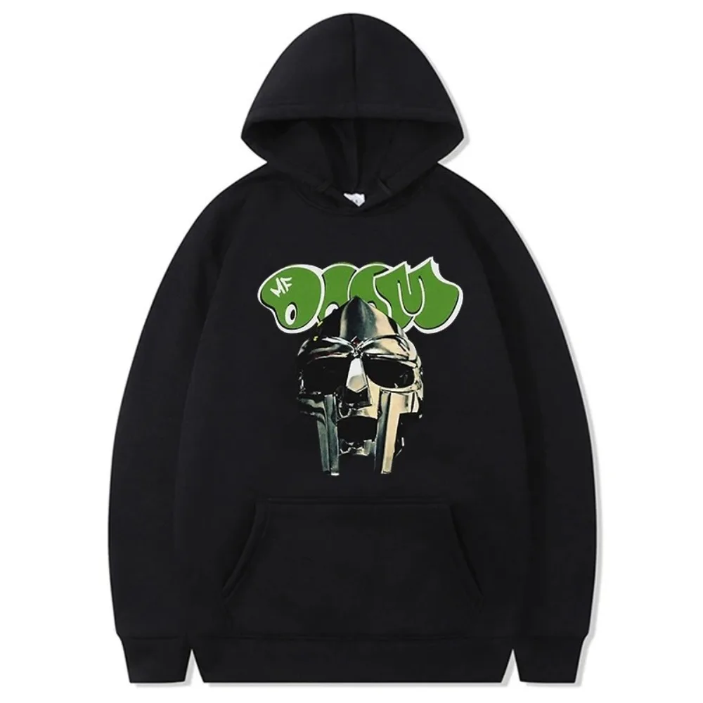 Толстовка С Мультяшным Принтом Mf Doom Уличная Одежда Длинными Рукавами