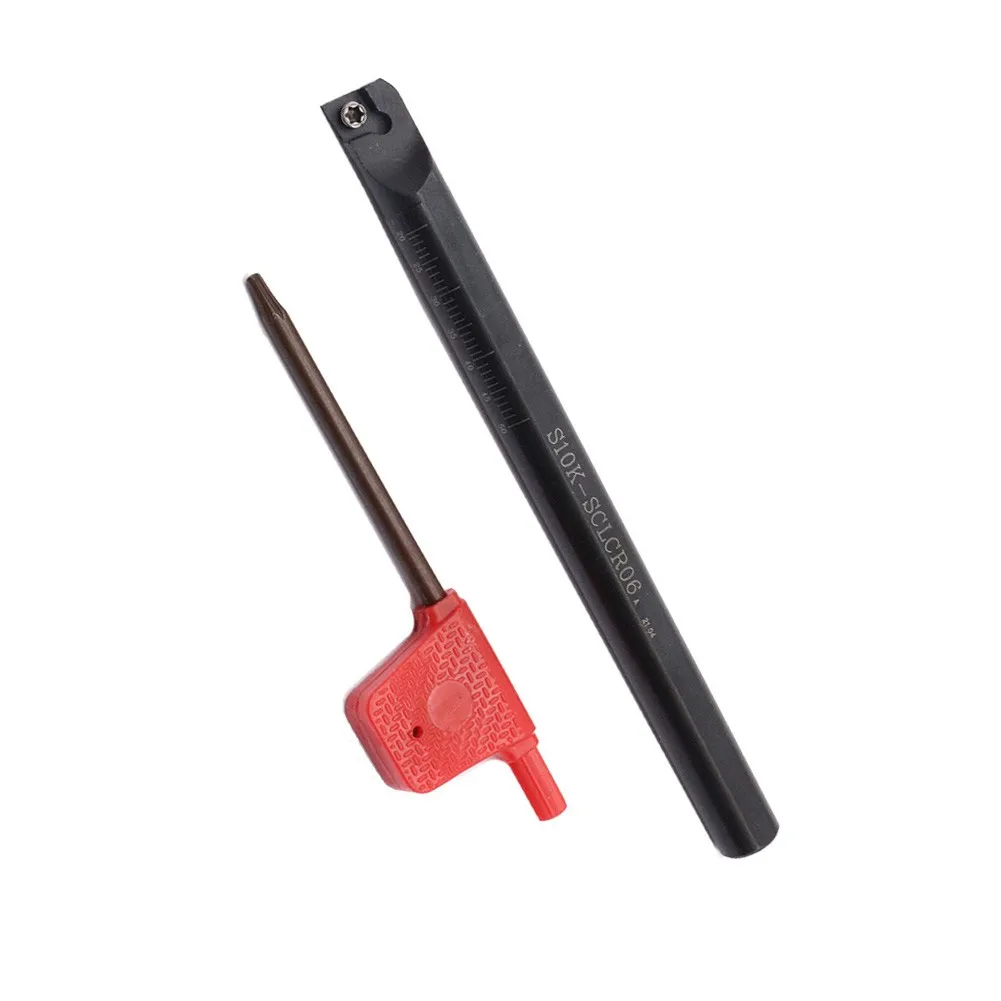 

Solid Carbide Lathe Turning Tool Boring Bar Holder T8 S10K-SCLCR06 For CCMT0602 Carbide Tool