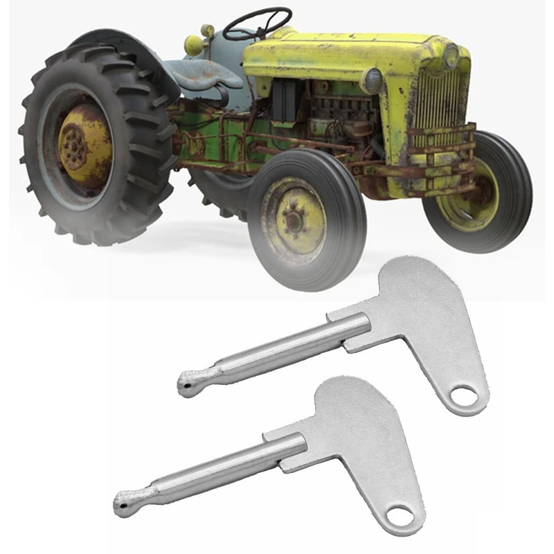 

2X Ignition Keys Tractor Tractor Vintage Excavator Truck Ignition Lock Key