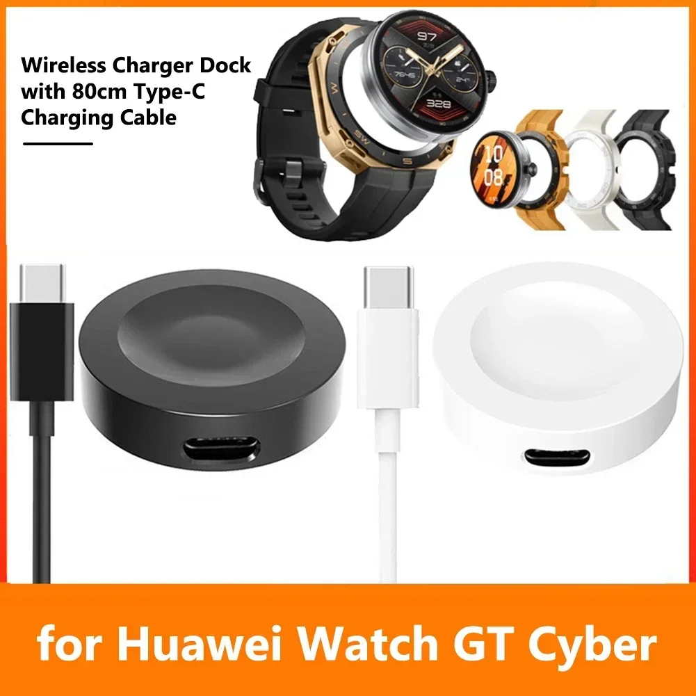 Фото USB-кабель для зарядки Huawei Watch Fit4 Fit5 Pro 3 4 5 GT2 GT3 GT4 GT5 GT6 Pro GT Runner Watch D, беспроводная магнитная зарядная док-станция №3