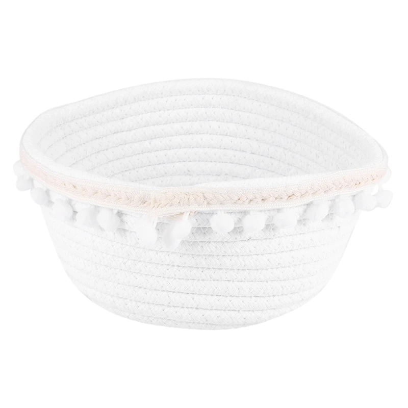 

Хлопковая веревка в виде шара, рабочая корзина для хранения косметики, коробка для хранения мусора в скандинавском стиле