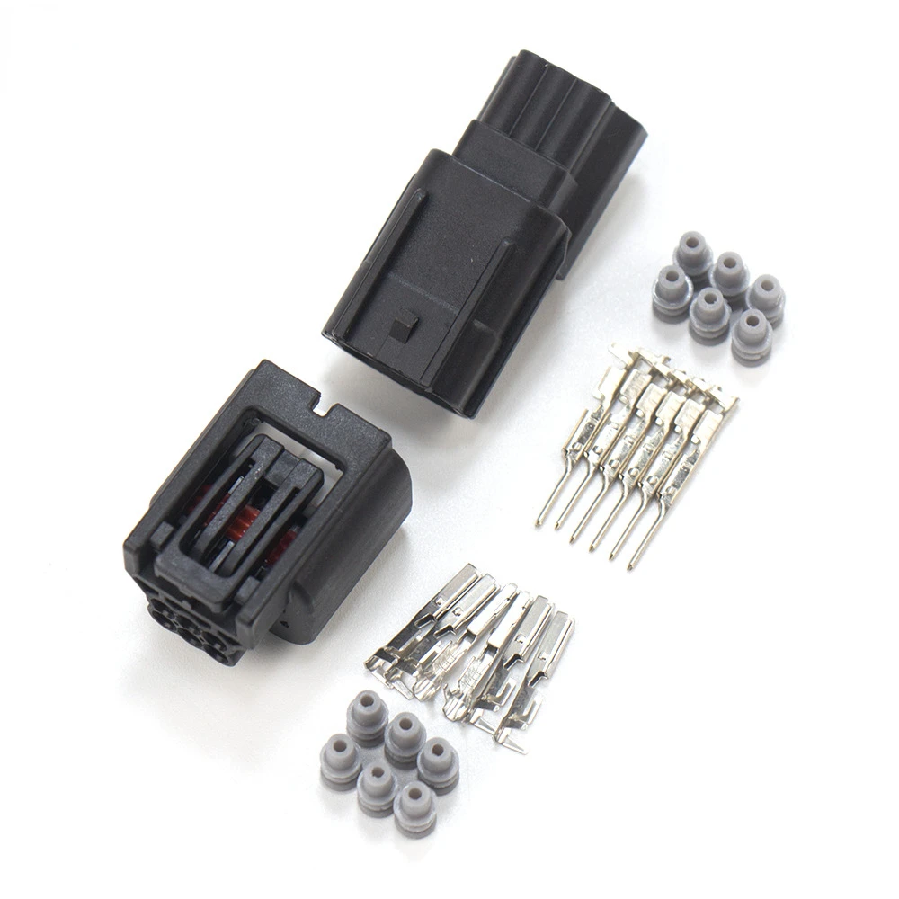 

6 Pin 0.6 Seal Waterproof Electrical Wire Connector 7282-2764-30 7283-2764-30 Car Reversing Radar Socket For Honda Nissan Toyota