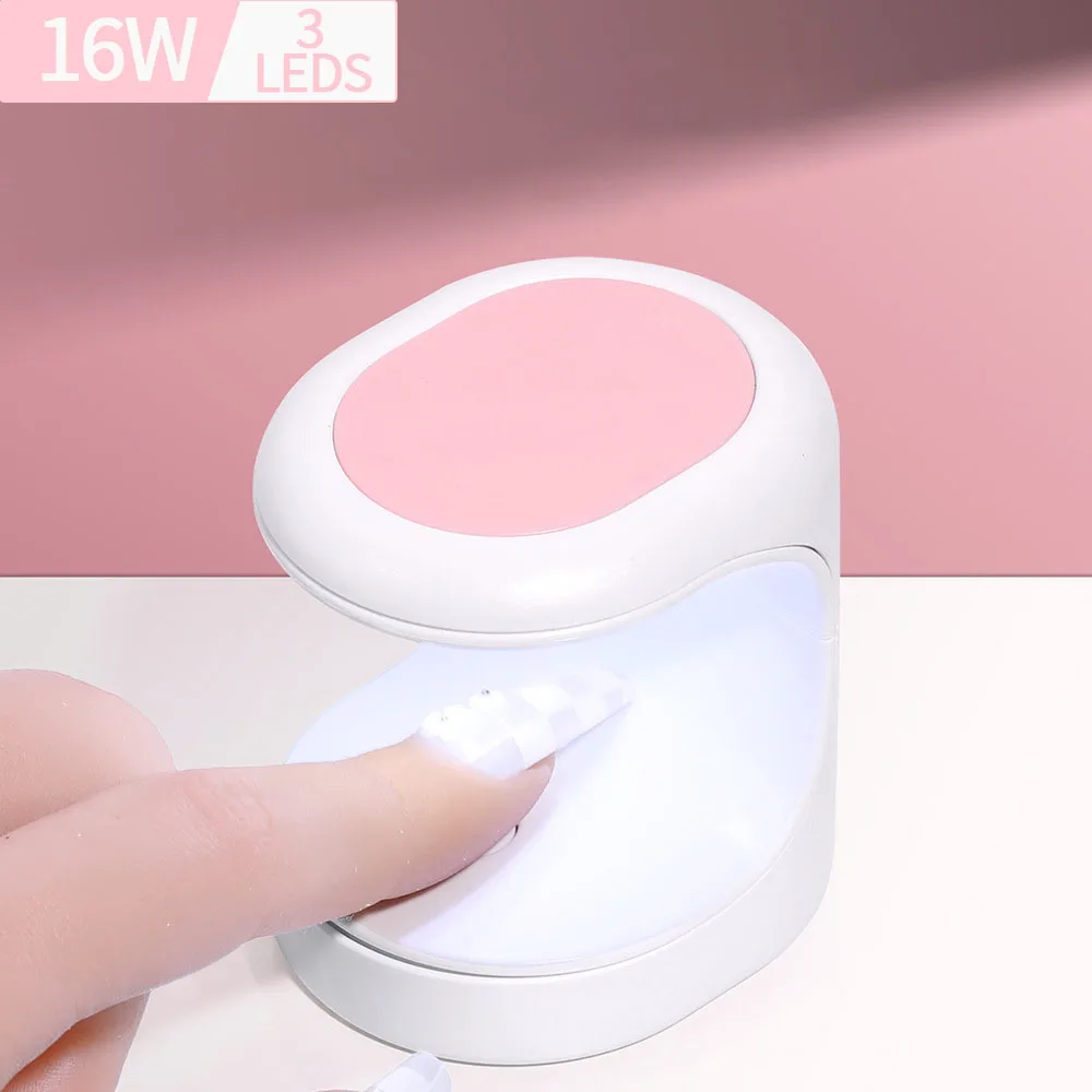 

LINMANDA Лампа для сушки гель-лака для ногтей с 3 УФ светодиодами, 16 Вт