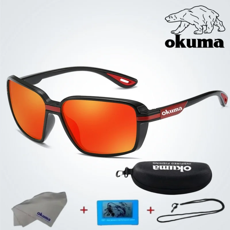Фото Новые поляризационные солнцезащитные очки OKUMA для активного отдыха, велоспорта, унисекс, модель 433, для вождения и рыбалки №1