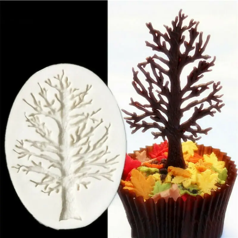 

3D Tree Shaped Sugarcraft Chocolate Silicone Mold Candy Soap Mould for Cake Decoration Cake Baking Tool