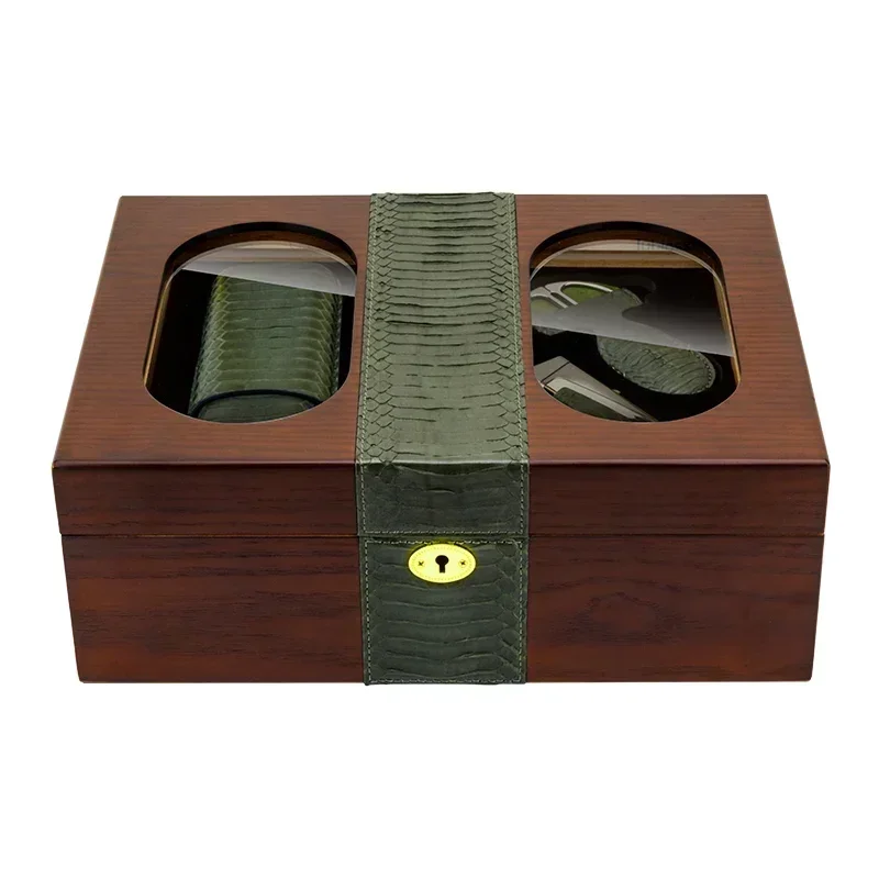 Коробка для хьюмидора сигар со стеклянной верхней крышкой портсигар из