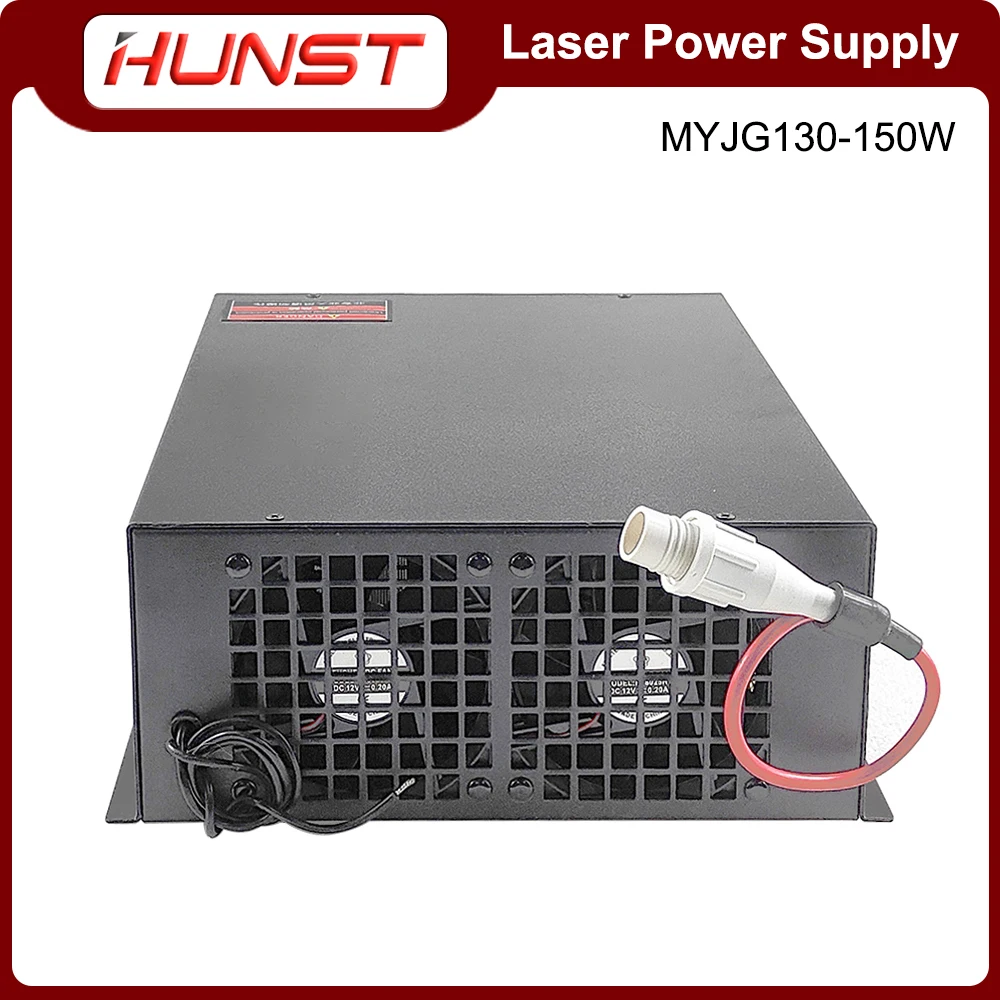 Hunst 130w CO2 Laser Power Supply MYJG-150W Suitable For 130~150w CO2 Engrag And Cutting Machine Glass Tube enlarge