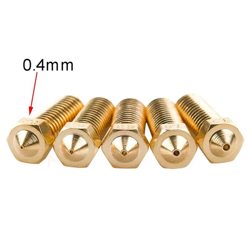 Насадки для 3D-принтера E3D V5 V6 латунные M6 0.2-1.0 мм