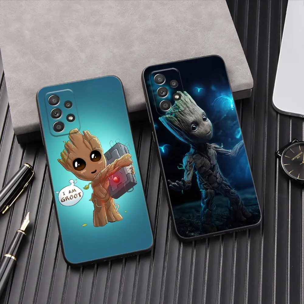 

I Am Groot Marvel Phone Cover Galaxy A53 Case For Samsung A54 A52 A52S A51 A71 A73 A72 A41 A42 A91 A31 A32 A33 Black Cases Groot