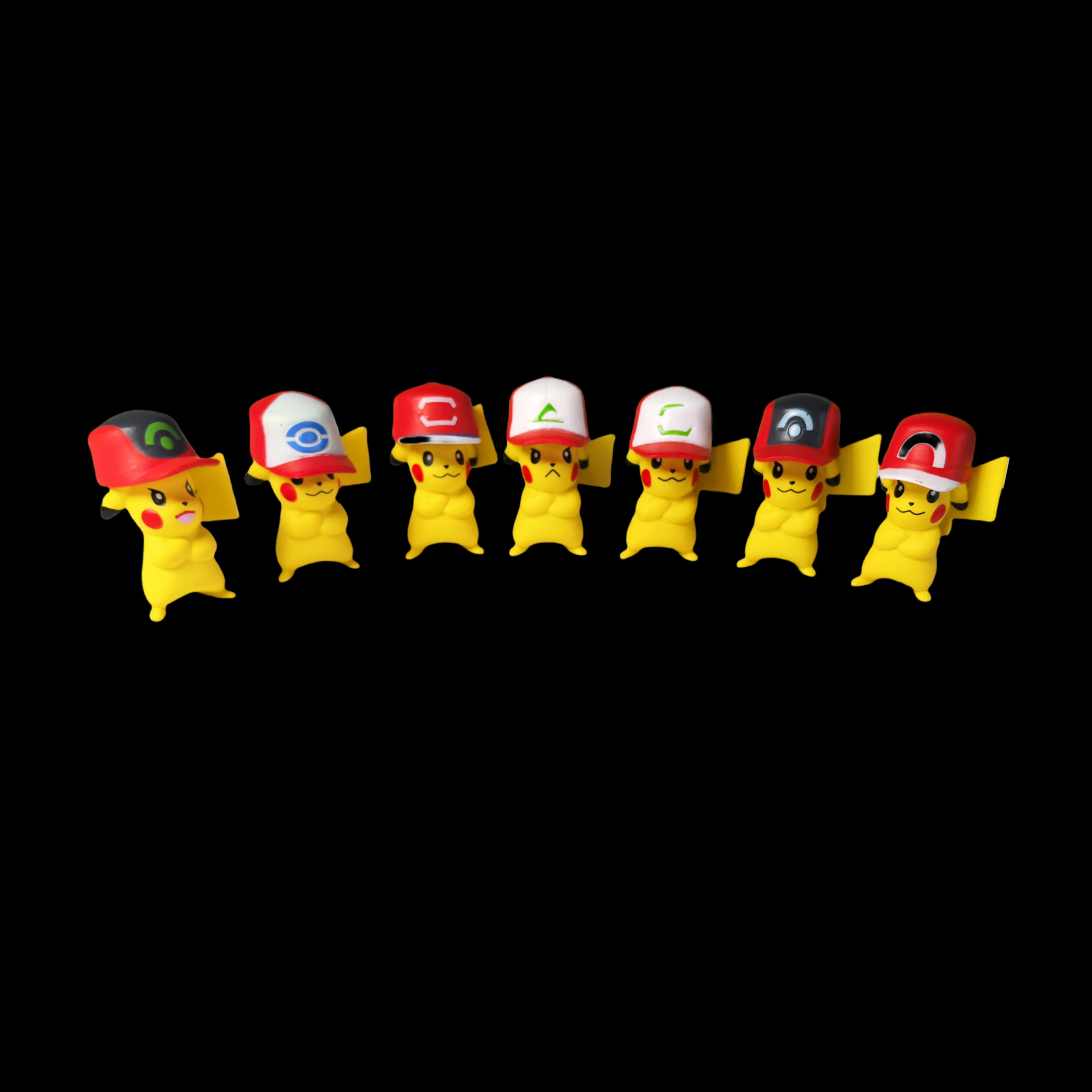 Фото 7 шт./компл. фигурка Pokemon Poke Ball, игрушки, аниме Пикачу, карманный монстр, домашнее животное, эльф, фигурка из ПВХ, экшн-коллекция, модель, куклы, подарки №5