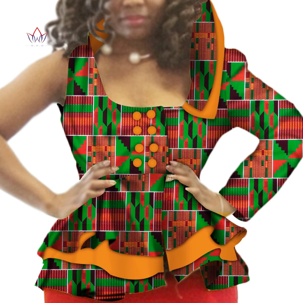 2021 Autumn african shirts for women Dashikis 6xl africa clothing Women traditional cotton Top plus size WY326 | Тематическая