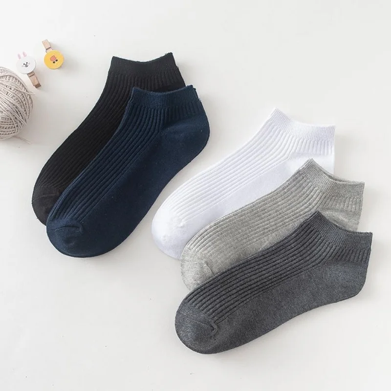 5 Pairs/Lot Men Short Socks Fashion Mesh Breathable Casual Athletic Ankle Socks Invisible Comfortable Boat Socks Street Style