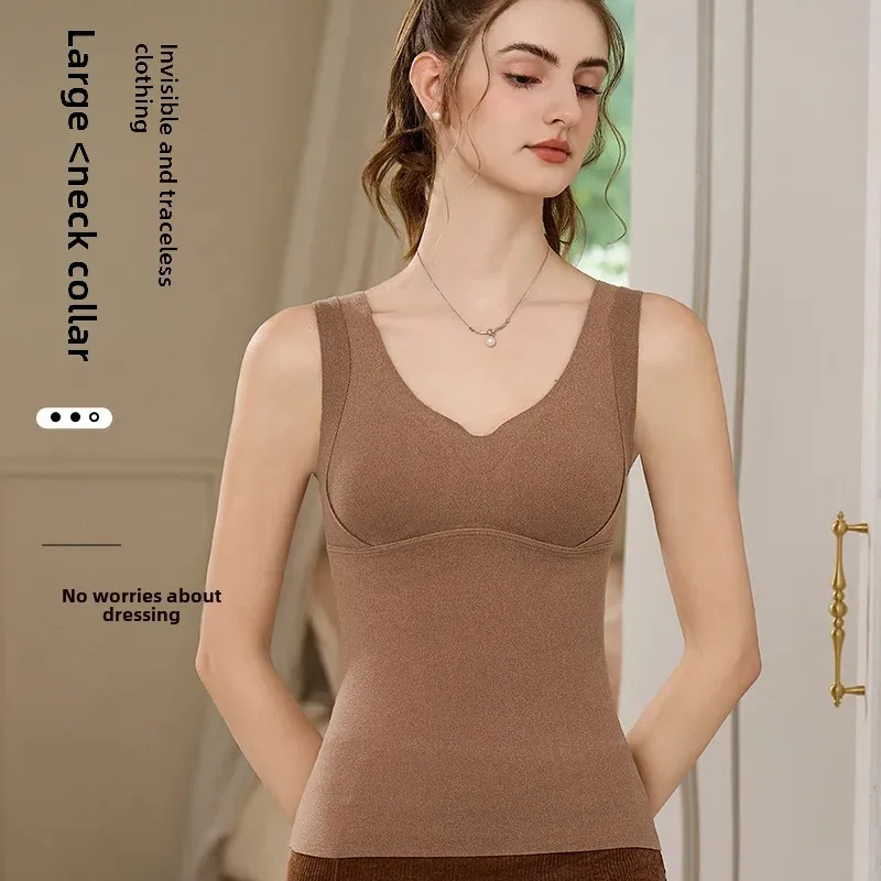 Осень/зима теплые бюстгальтеры женская утягивающая флисовая куртка бесшовный