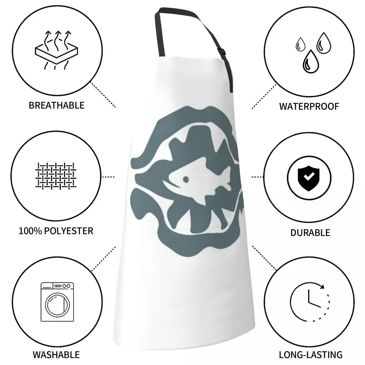 Фартук с символом вызова охотников-фартук для моря кухонные инструменты