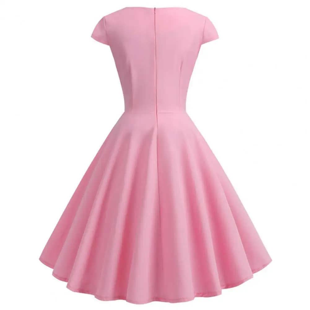 

Beautiful Princess Dress Pleated Soft Casual Pleated Large Hem A-Line Party Dress Gown Dress Midi Dress