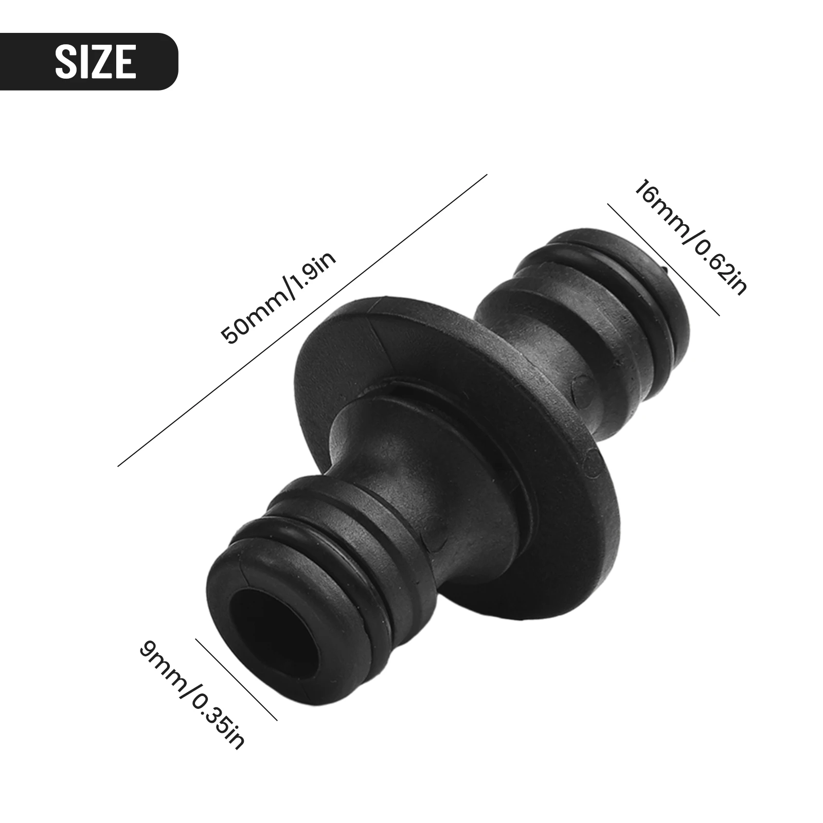 

Tool Quick Coupling Accessory Garden Hose Part Two-way Watering 1/2 inch 10pcs 50*16*9mm ABS Connector Rustproof