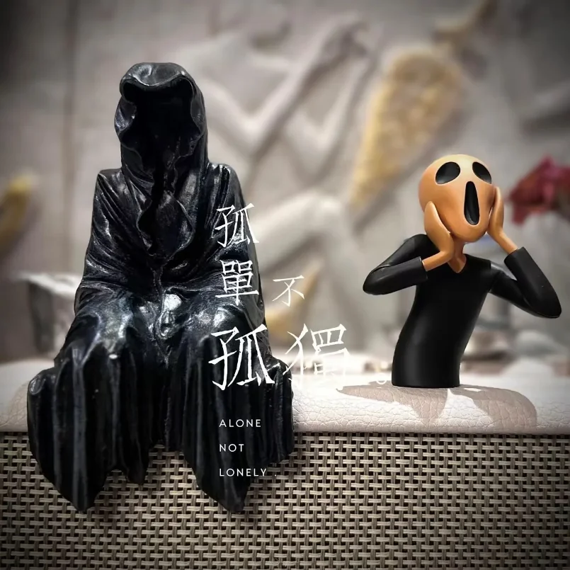 

13 см готические игры, экшн-фигурки Dementor, черный халат, ночные гусеничные фигурки, темнота, ведьмастерская, статуя, ПВХ, настольные украшения, игрушки