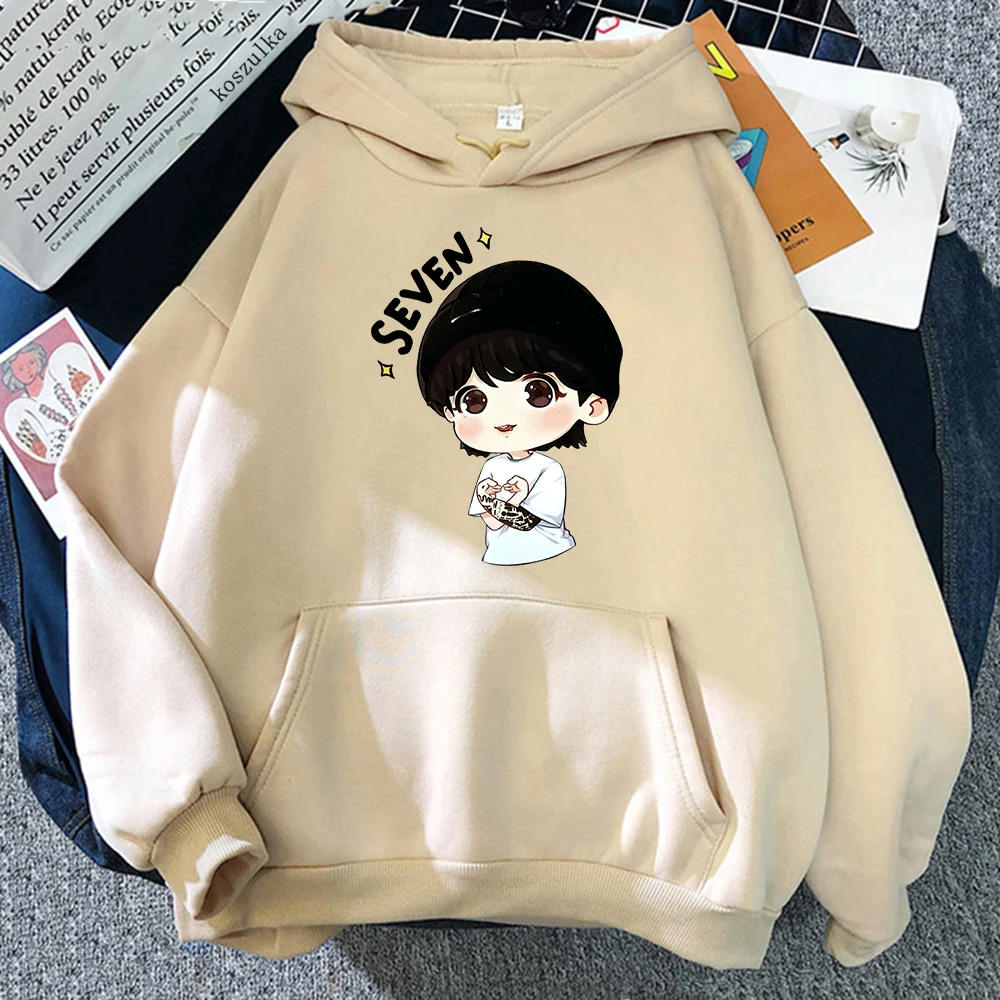 Jungkook Hoodie Jungkook'S UNIQUE MERCH FT Jacket Kpop Bangtan Jungkook  Hoody Y2k Style Streetwear Hooded Coat Pullover - AliExpress