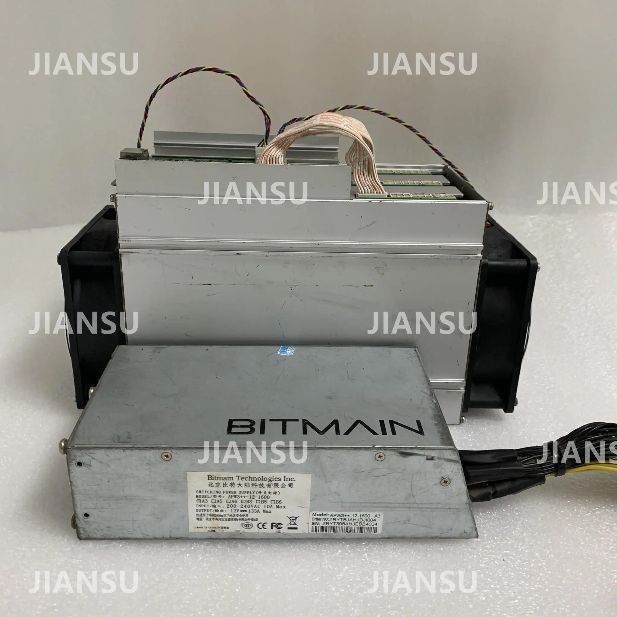 Used BTC BCH 7nm Asic Miner AntMiner S9K 14T WITH Bitmain PSU Better Than BITMAIN S9 S9j Z9 WhatsMiner M3 M10 in Stock images - 6