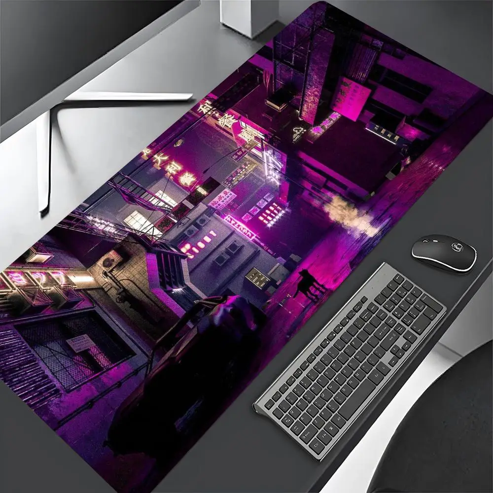 Коврик для мыши Stree японский неоновый 900x400 мм