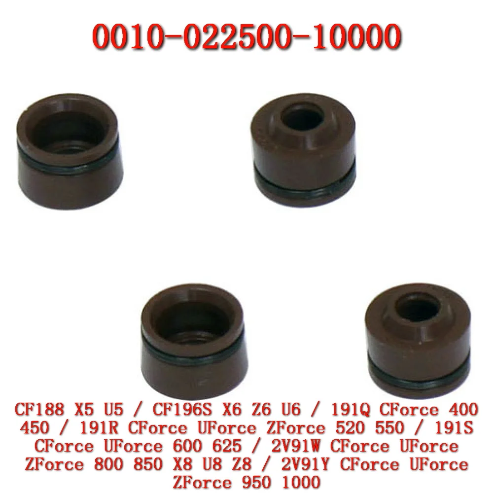 

0010- 022500 -10000 Комплект уплотнительных колец, шток клапана для CFMoto ZForce 450 500 550 600 625 800 850 950 1000 2V91Y 2V91W 191R CF188 CF196S