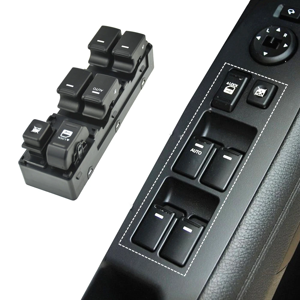 

Car Accessories For KIA Sorento 2009 2010 2011 2013 New Front Left Electric Power Window Master Lifter Switch Button 93573-2P000