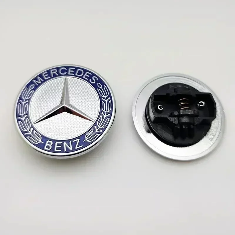 57 мм звездный плоский капот с логотипом эмблема значок для Mercedes Benz W204 W124 W201 W202 W212