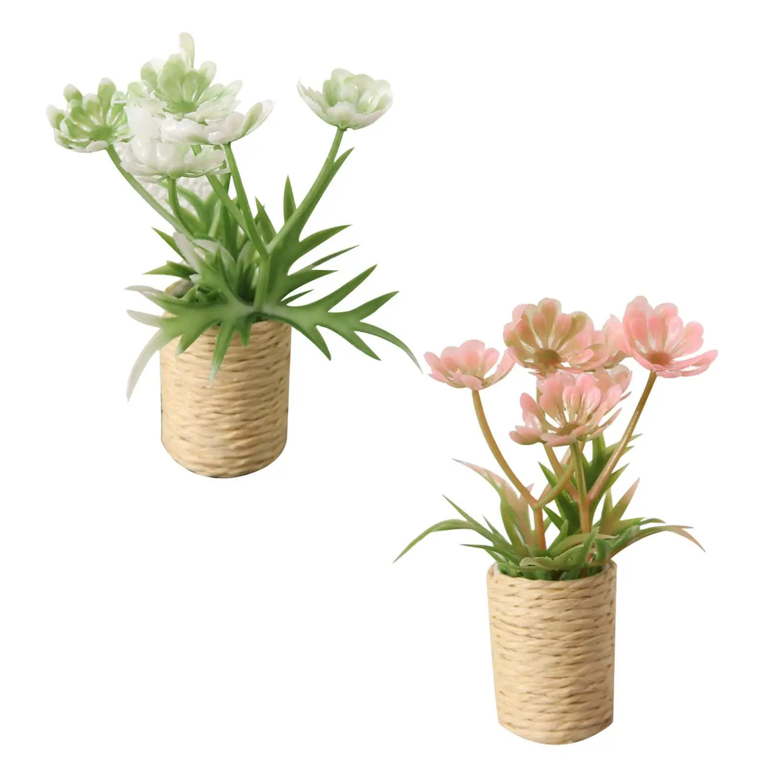 

Искусственный бонсай, миниатюрная модель сцены 1:12, миниатюрный кукольный домик, Горшечное растение для спальни, украшение для прихожей