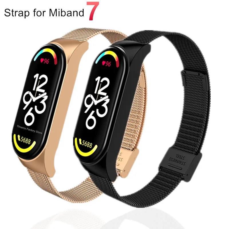 

Strap For Xiaomi Mi Band 7 Wrist Metal Bracelet for Miband 7 Strap Replacement Stainless Steel Watchband Mi Band 7 Wrist Bands